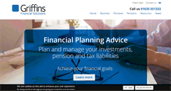 Desktop Screenshot of griffinsfinancial.co.uk