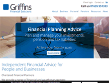 Tablet Screenshot of griffinsfinancial.co.uk